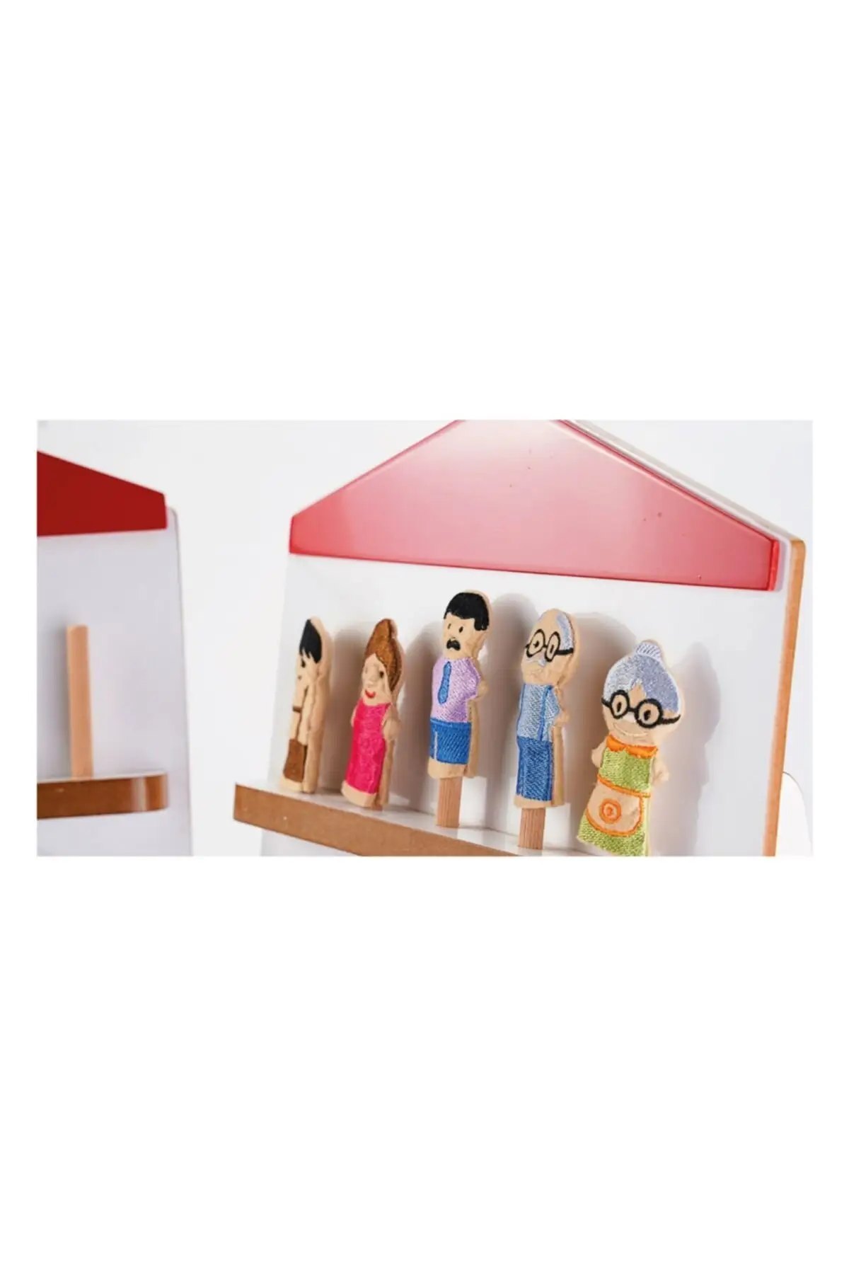 Wooden Desktop Dummy Hanger For Dummy Exhibition Dummy House Finger Puppet Hangers