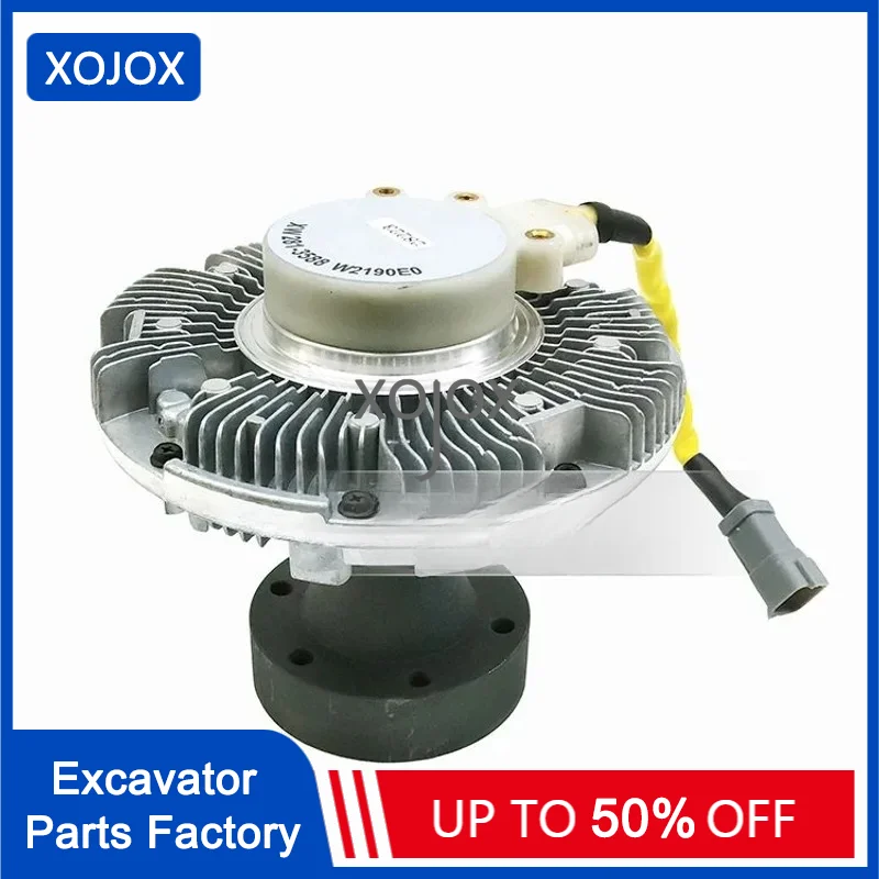 XOJOX For Caterpillar Fan Blade Silicone Oil Clutch E320C/320D Fan Seat Coupler C6.4 Engine Excavator