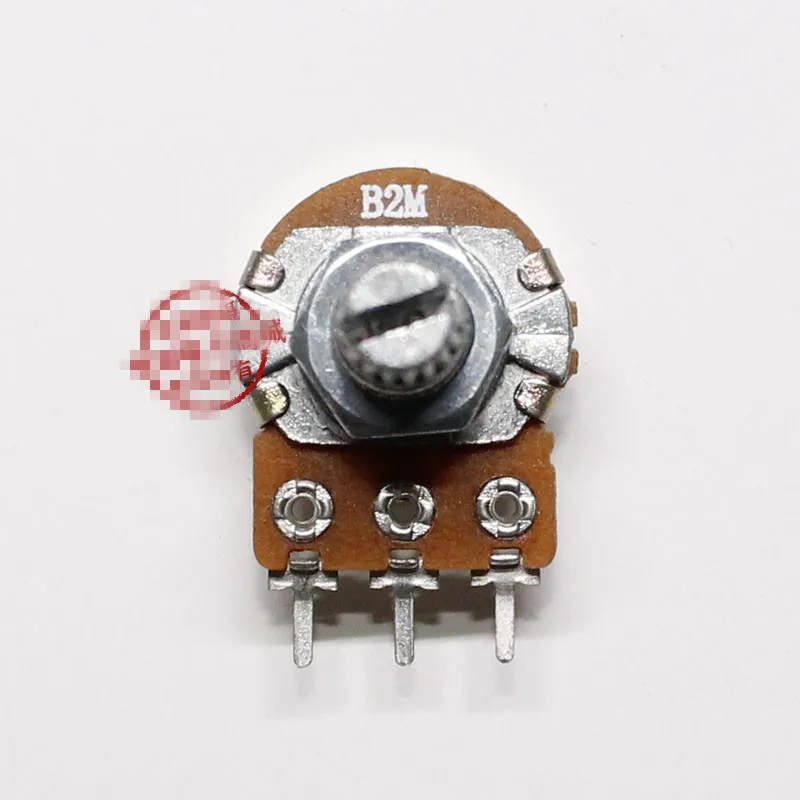 20pcs B50K B100K B20K B2M B200K B5K B2K  OHM Linear Taper Rotary Potentiometer Pots Shaft 15mm