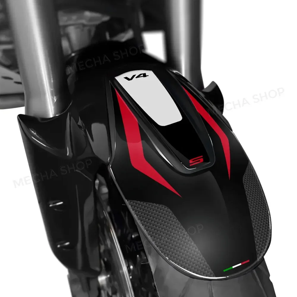 For Multistrada V4 S V4S 2021-2026 Motorcycle Accessories Fender Decal 3D Epoxy Resin Sticker Protection Kit