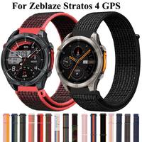 22mm Nylon Loop For Zeblaze Stratos 4 3 2 Sport Band For Zeblaze Vibe 7 7 Pro 7 Lite Btalk Ares 3 Plus/GTS 3 GTR 3 Pro Watchband