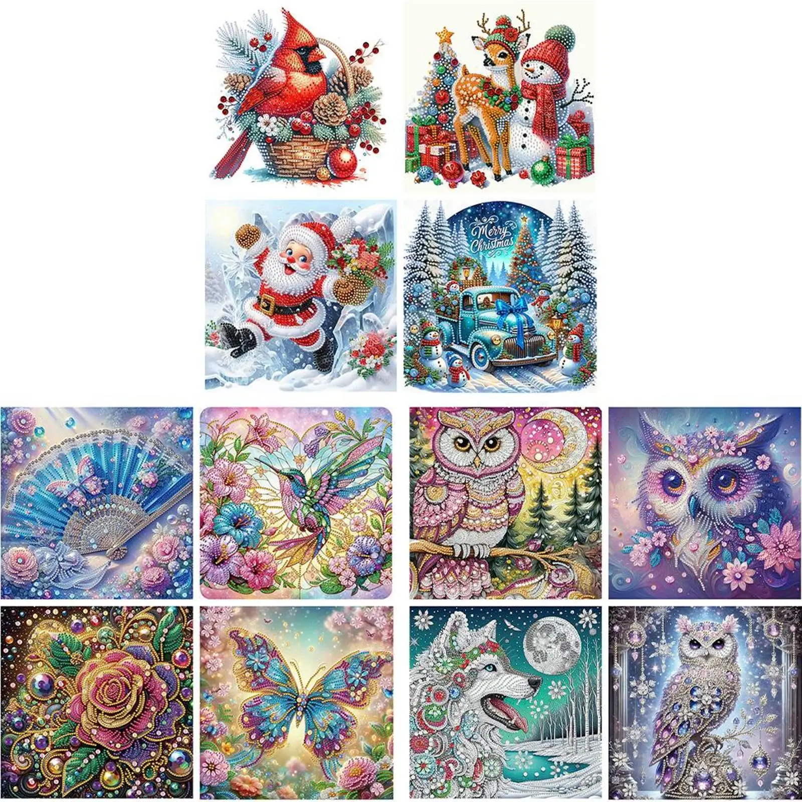 5D DIY Owl Shaped Diamond Painting Kit