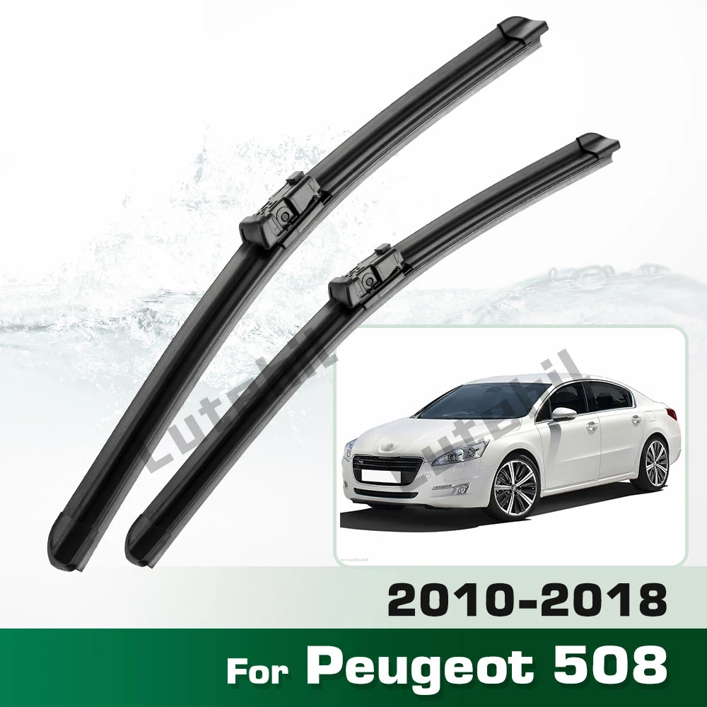 Scheibenwischer LHD Frontwischerblätter Für Peugeot 508 2010 - 2018 Windschutzscheibe Windschutzscheibe Sauberes Fenster Auto Regenbürsten 26 "+ 26"