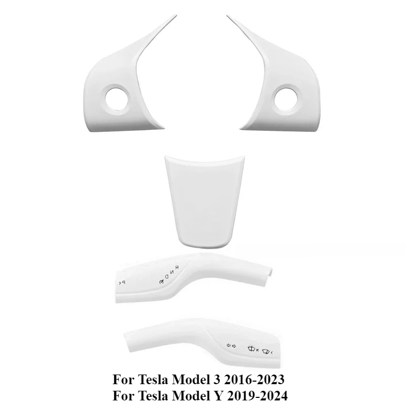 5PCS Matte White