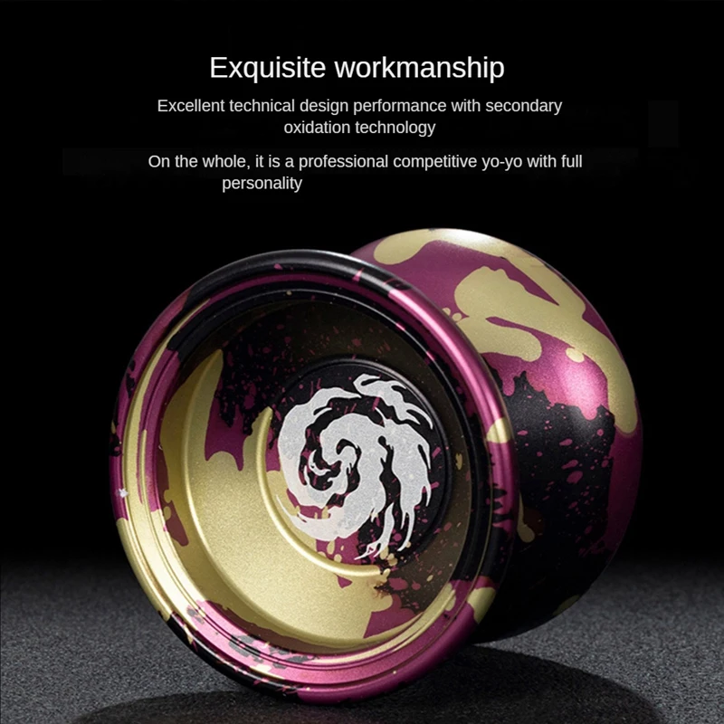 Professional Yoyo For Kids,Aluminum Beginner Yo-Yos Ball For Yoyo Players With 10 Yo Yo String