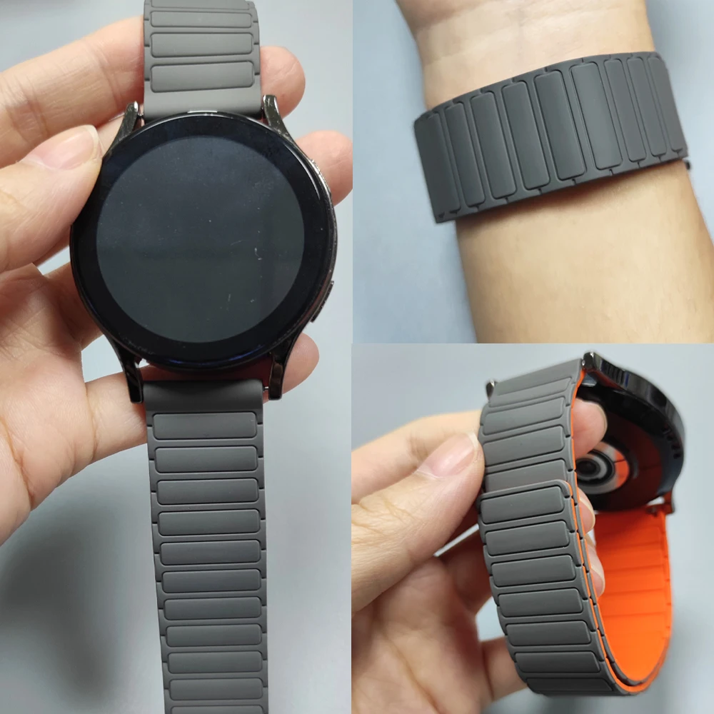Bracelet à boucle magnétique de 22mm, pour Huami AMAZFIT BIP 6 5 UNITÉ Amazfit BALANCE 2 GTR 4/3 Pro 2e, bracelet en Silicone HUAWEI GT 6 Pro