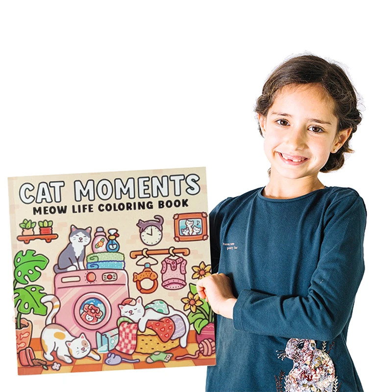 Cat Moments Adult Coloring Book Unique Book For Relaxation Upgraded Paper For Comfortable Coloring Perfect Gift Friend