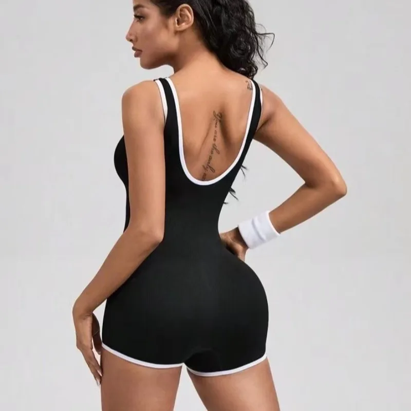 

​​Seamless Sexy Backless Bodysuit Women High Waist Butt Liftting Gym Sportswear Stretch Fitness Outdoor Workout​​ Fashion Suit