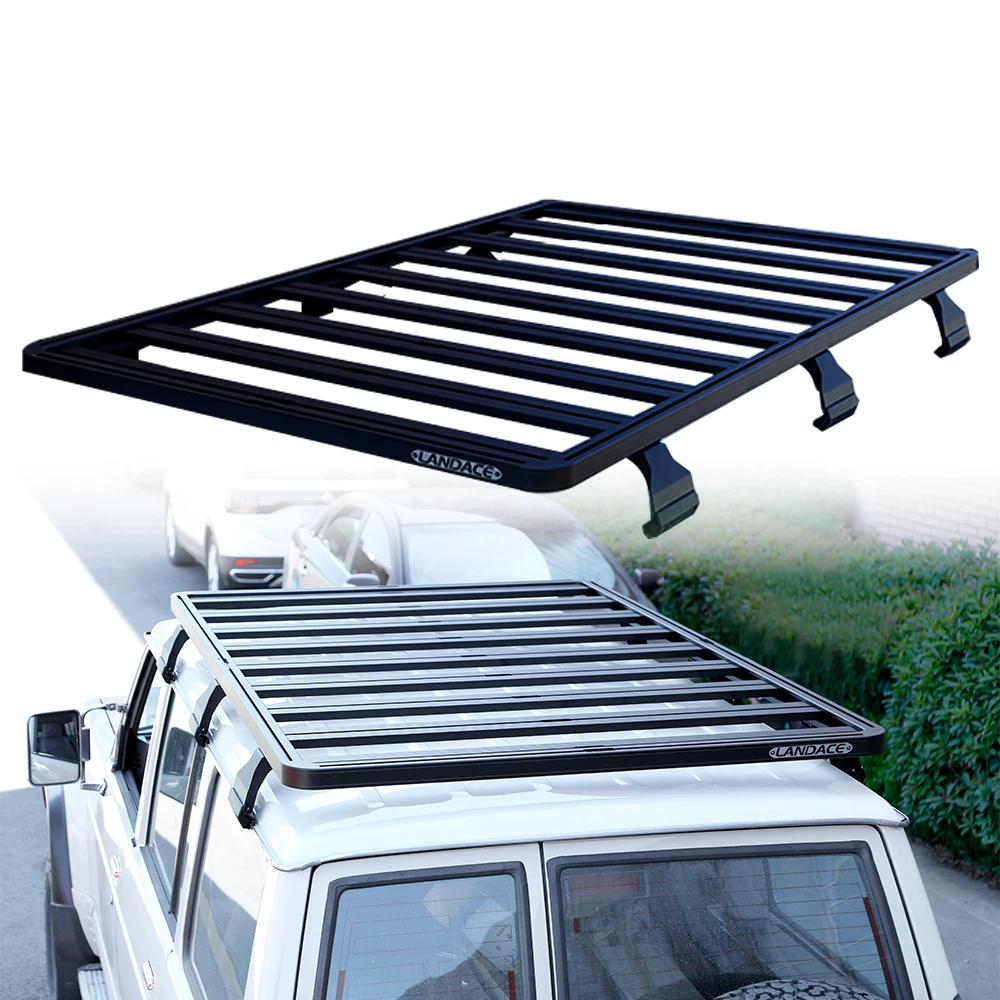 

Offroad Vehicle Accessories Black Powder Coating Roof Rack Crossbar System Luggage Racks Platform For NISSAN Y60