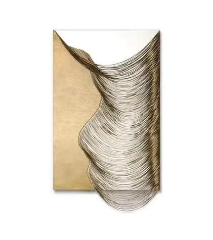 Living Room Porch Decoration Framed Large Artwork Handmade Leather Abstract Painting Wall Decor Art 3D