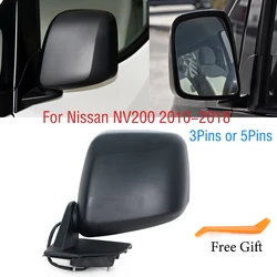 3Pins 5Pins For Nissan NV200 2010-2018 Car Exterior Side Mirror Assembly Assy Rearview Mirror Cover Frame Glass
