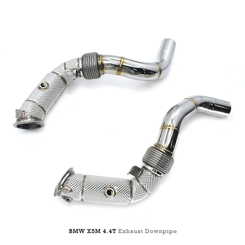 Head Section High flow Pipes Exhaust Pipes branch downpipe Exhaust Pipe with catalyst For BMW X5 X5M 4.4TT V8 