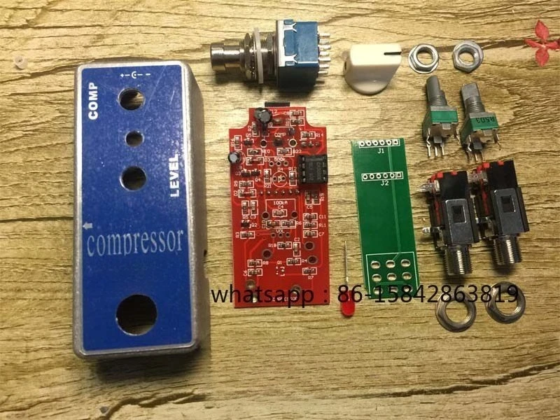 Electric Guitar Compression Monolithic Effect DIY Kit Handmade Compressor Sound Parts Full Set