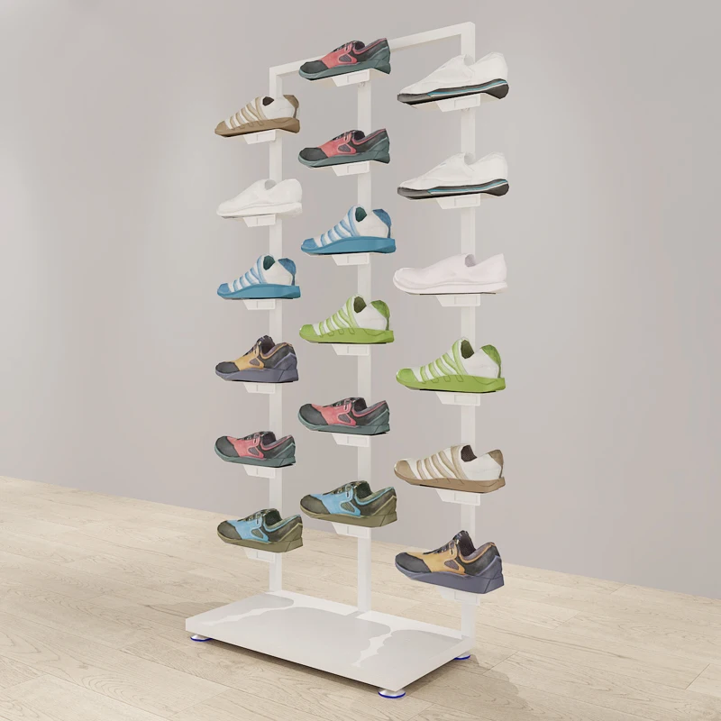 

Shoe store sports shoe rack display rack wrought iron simple shoe rack Zhongdao direct sales disassembly and assembly display ca