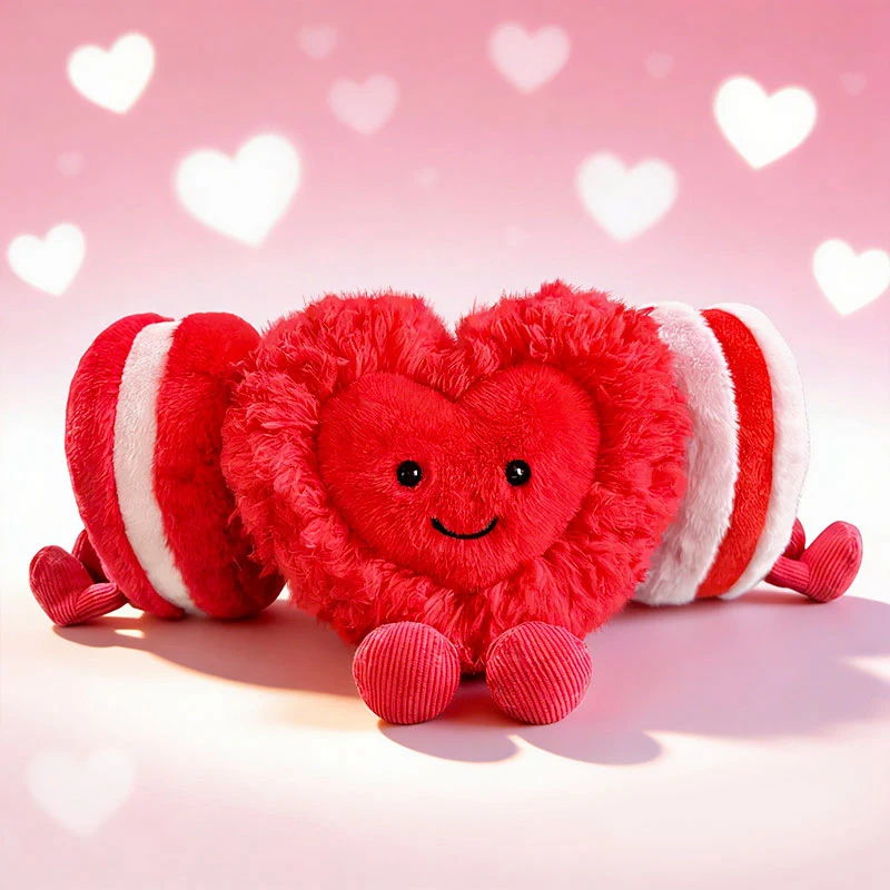 2026 Heart-shaped Plush Toy Dolls for Gifts Couples Valentine's Day Romantic Birthday Presents Love Plush Figures