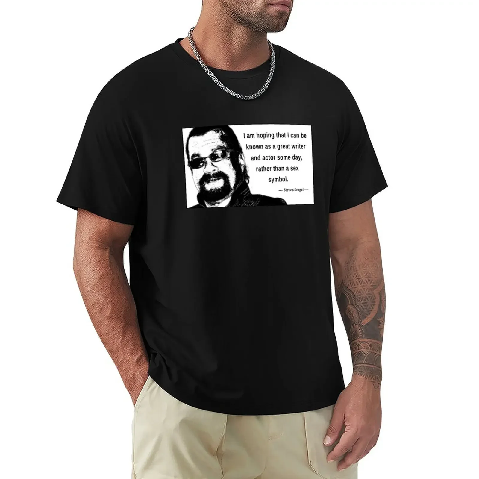 Steven Seagal - Sex Symbol T-Shirt vintage customizeds boys whites t shirt for men