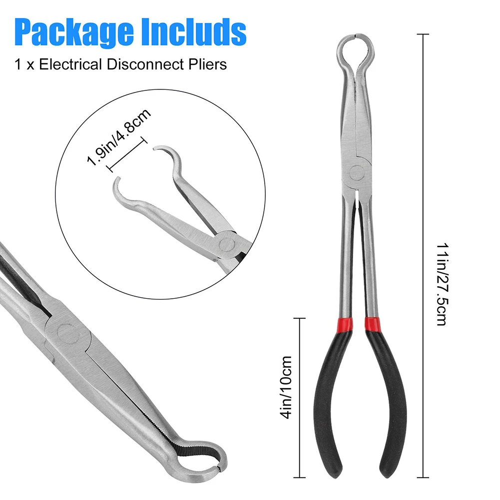 11inch Electrical Disconnect Long Plug Removal Pliers For Car Connectors Cable Clamp Removal Tool Car Repair Tools