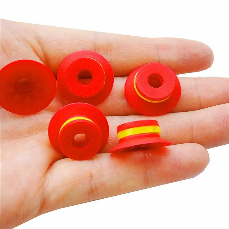 Industrial Flat Vacuum Suction Cup F Series Single-Layer Silicone Robotic Accessory With Ribs,Pack Of 10 Pcs F20-A27R