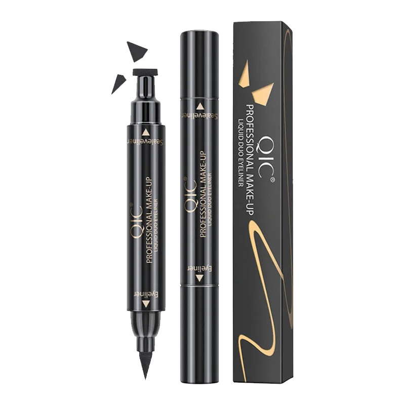 Big Seal Stamp Liquid Eyeliner Pen Waterproof Fast Dry Black Eye Liner Pencil With Eyeliner Cosmetic Double-ended Eyeliner