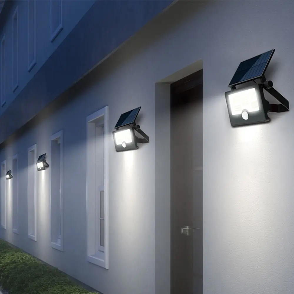

Solar Powered LED Solar Light 4 Working Modes Flodable Solar Garden Lamp Super Bright Waterproof Outdoor Wall Light Home