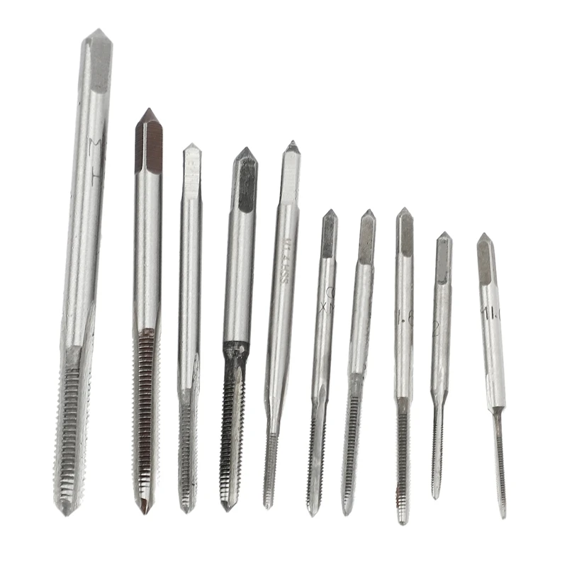 Minitaladro de rosca métrica HSS, 10 piezas, M1, M1.2, M1.4, M1.6, M1.7, M1.8, M2, M2.5, M3, M3.5, novedad
