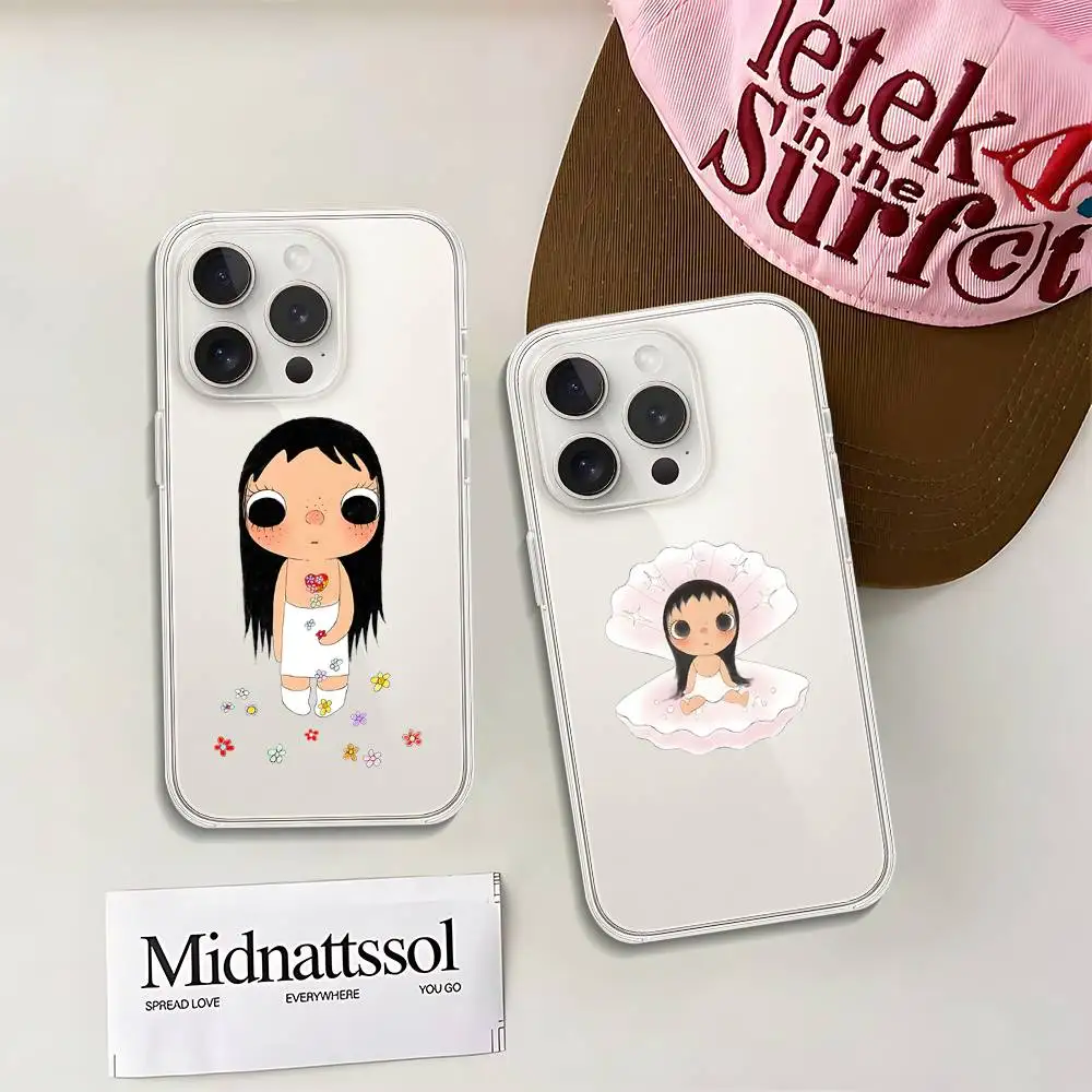 حافظة هاتف ناعمة شفافة كريستالية لطيفة من Yuy Kawaii: غطاء شفاف مقاوم للصدمات لهاتف آيفون 17,16,15,14,13,12,11 Pro Max, Mini, Plus #2