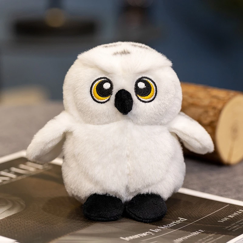 Juguetes de peluche de búho Hedwig de dibujos animados, Animal relleno suave, decoración de hombros, juguete divertido para niños y niñas, regalo de cumpleaños