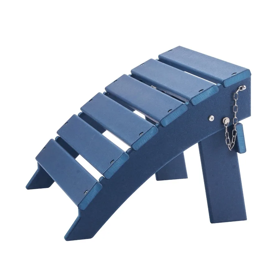 Adirondack Footstool HDPE Plastic Outdoor Collapsible Adirondack Footstool All Climate Patio Adirondack Footstool for Adirondac