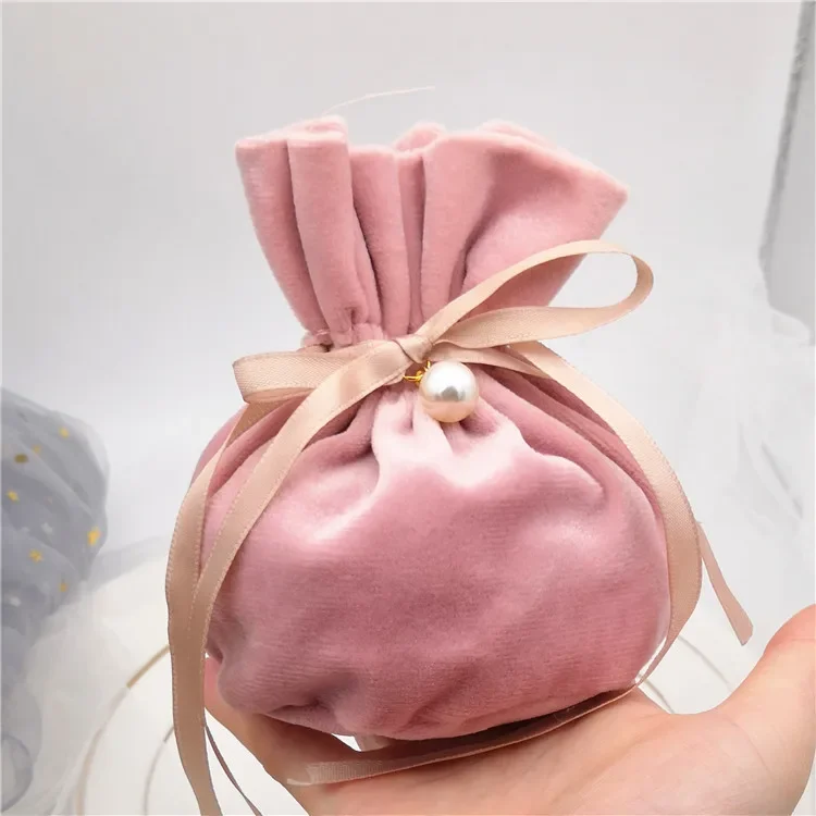 30pcs Favor Candy Box Bag New Drawstring Type Wedding Favor Gift Boxes Pie Party Box Bags Eco Promotion