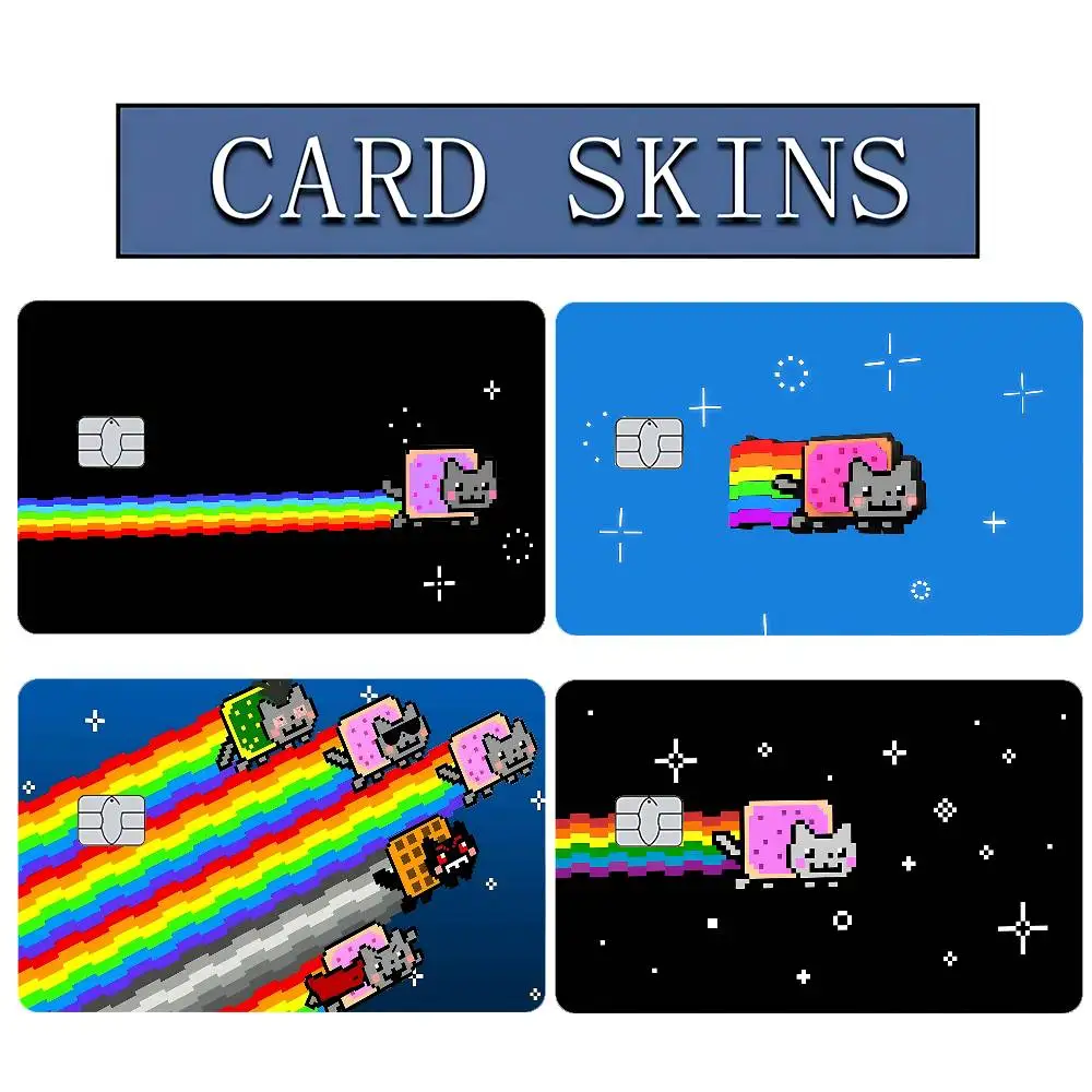 Cartoon N-Nyan Cat Minimalist PVC Soft Sticker Film Skin Cov