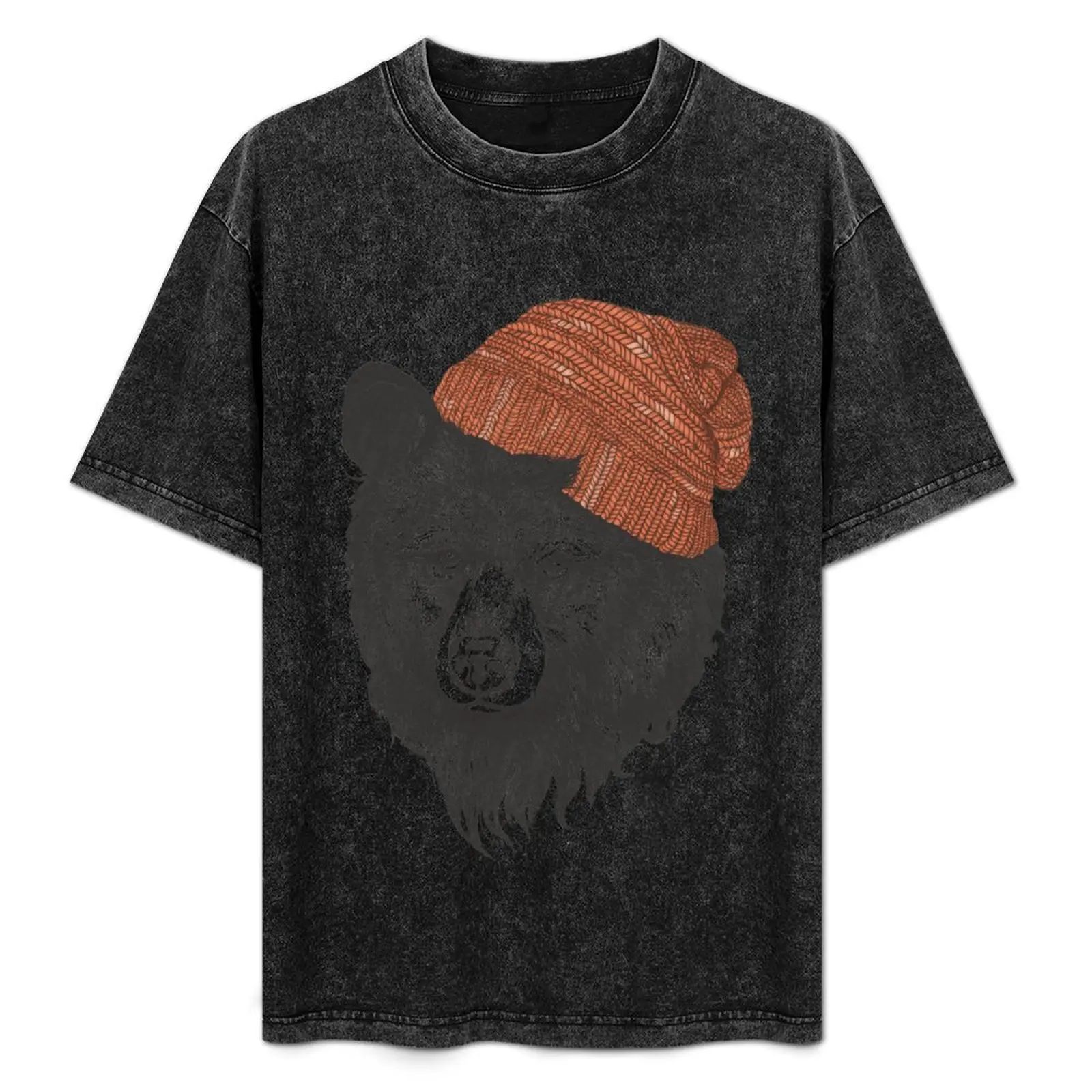 

zissou the bear T-Shirt Minimalist Plain Crew Neck T-Shirt