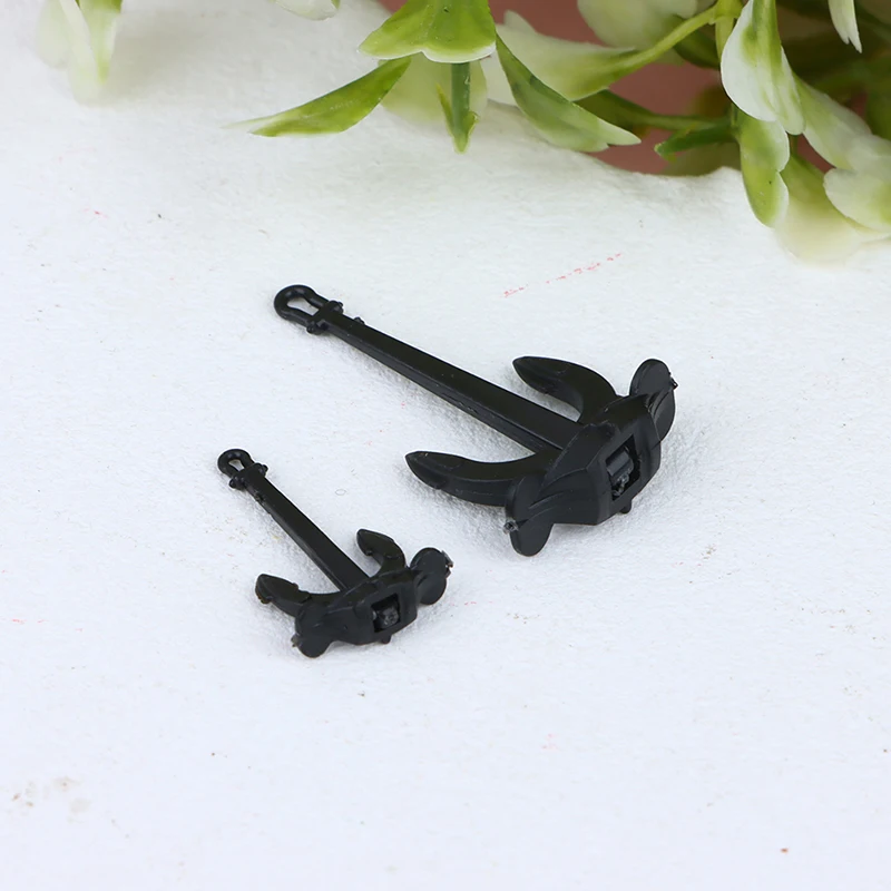 1PCS RC Boat Mini ABS Plastic Movable Hall Anchors Anchor Rod DIY for Simulation Nautical Ship Model Marine Parts