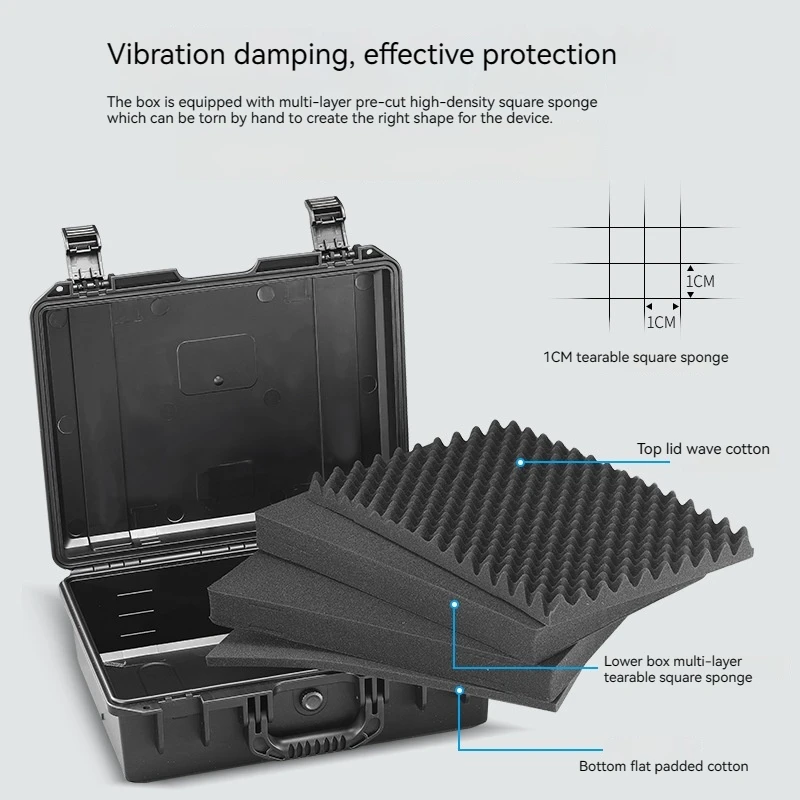 Portable Precision Instrument Safety Protection Box, Thickened Pp Material/includes Universal Cotton Multi-functional Tool Box