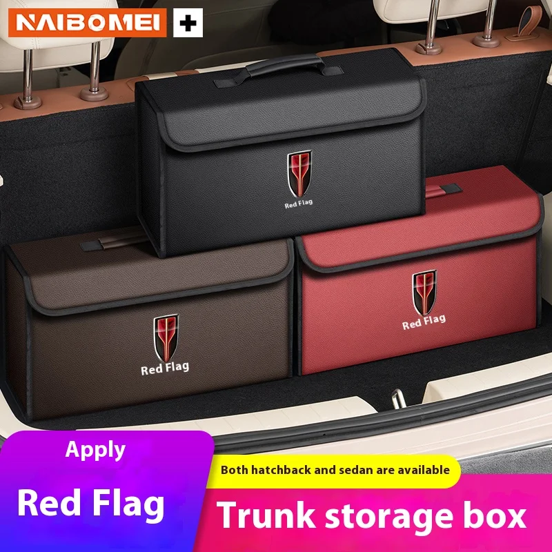 

For Hongqi HS5 HS7 H5 H7 EHS3 HS9 H9 The trunk storage box of the car can be folded to organize interior items