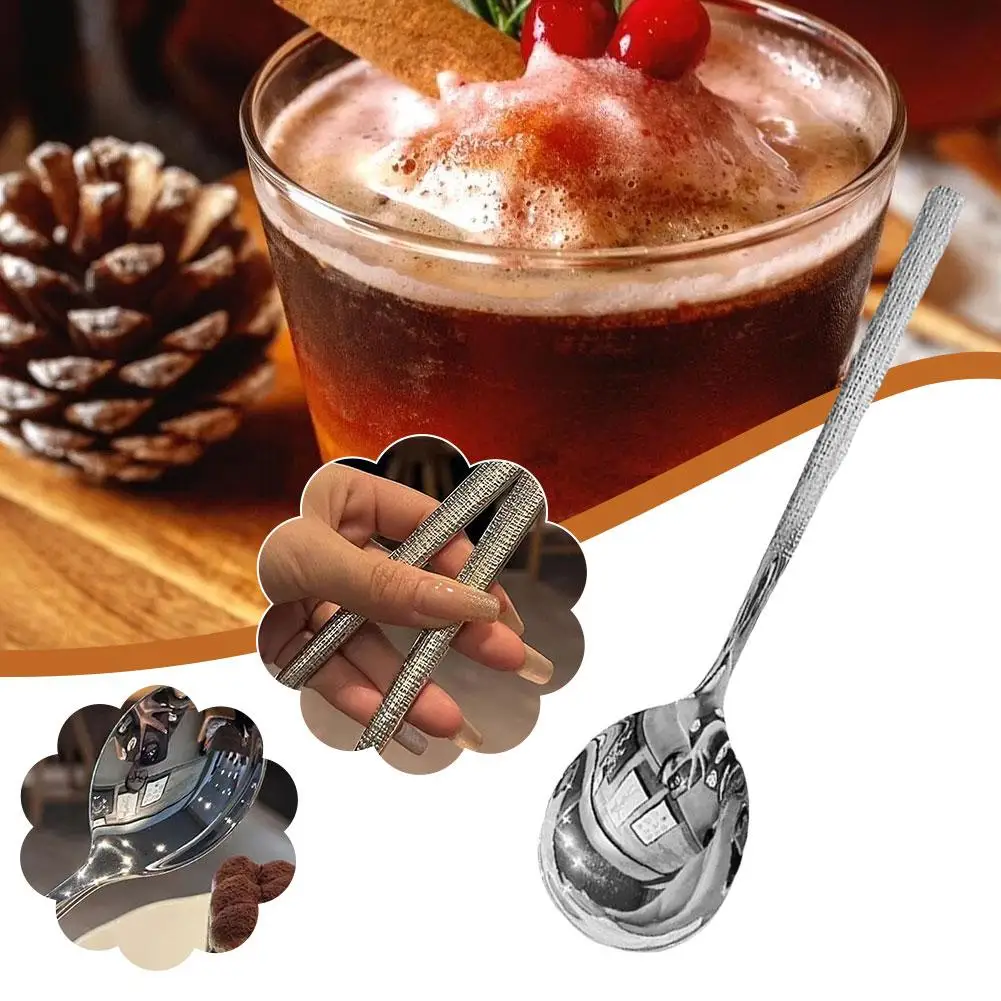 Long Handle Stainless Steel Soup Ladle Tableware for Kitchen Cooking Utensils and Serving Soup Large Capacity Table A3D0