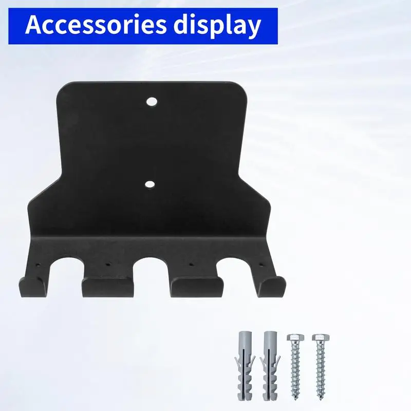Barbell Rack Wall Mount Vertical Home Gym Bar Holder Gym Bar Holder Wall-Mounted Space-Saving Powder Coated Holder For Durabilit