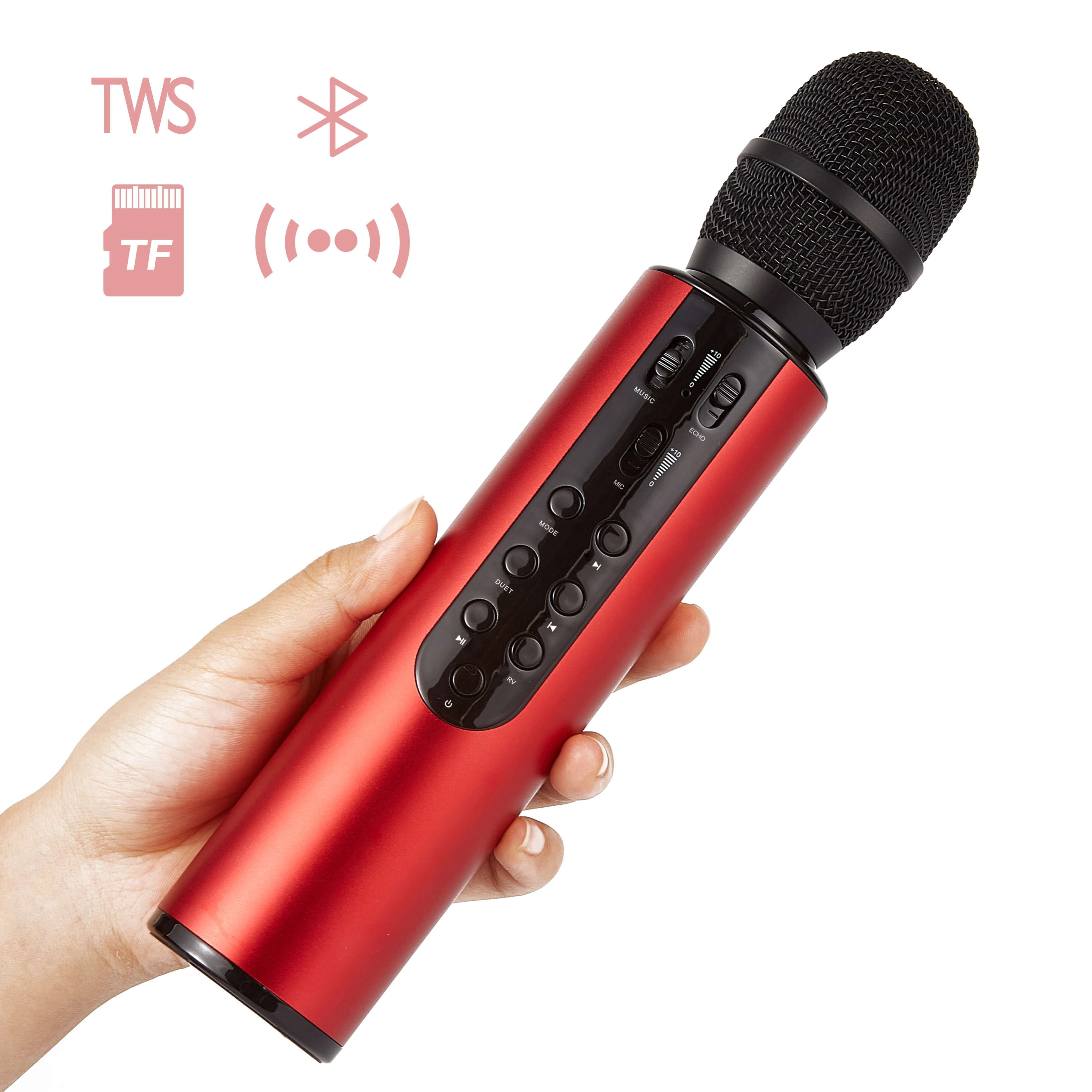 

Wireless Bluetooth Mic Kids Karaoke Cordless Microphone Church Speakerphone Conference Speaker With Mic