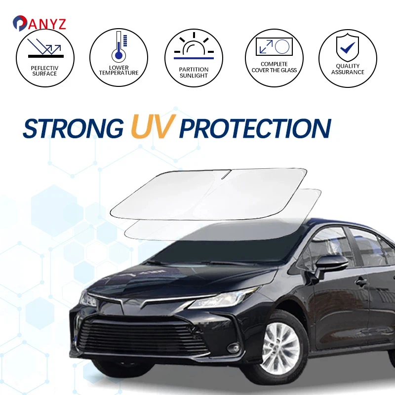 Windshield Sun Shade For Toyota Corolla E210 Sunshade Sun Visor Protector Foldable Blocks UV Rays Keep Your Car Cooler