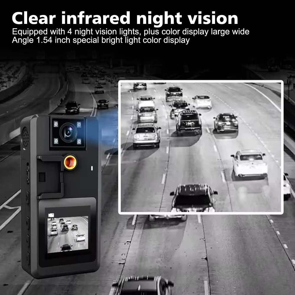 1296P มินิกล้อง Night Vision การบันทึกอินฟราเรดหมุนกล้อง Motion Detection 3000mAh บันทึกเวลากีฬา DV