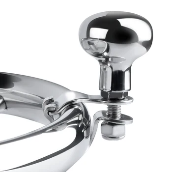 Perilla giratoria de refuerzo para volante de acero inoxidable, rotación de 360 grados, rodamiento de Metal, mango eléctrico, accesorios para barcos en forma de bola