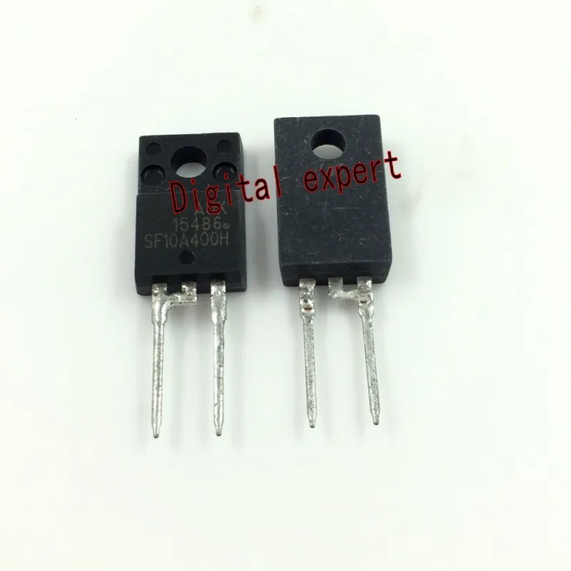 20 Pcs SF10A400H SF10A400 SF10A600H  Ultra-Snel Herstel Gelijkrichter Diode 10A 400V TO-220F