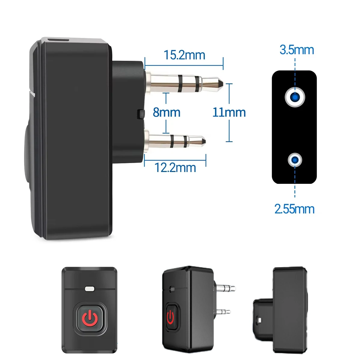 Baofeng Walkie Talkie Wireless  PTT Headset Earpiece Hands-free K Plug For Kenwood UV-5R BF-888S Quansheng UV K5 (8)
