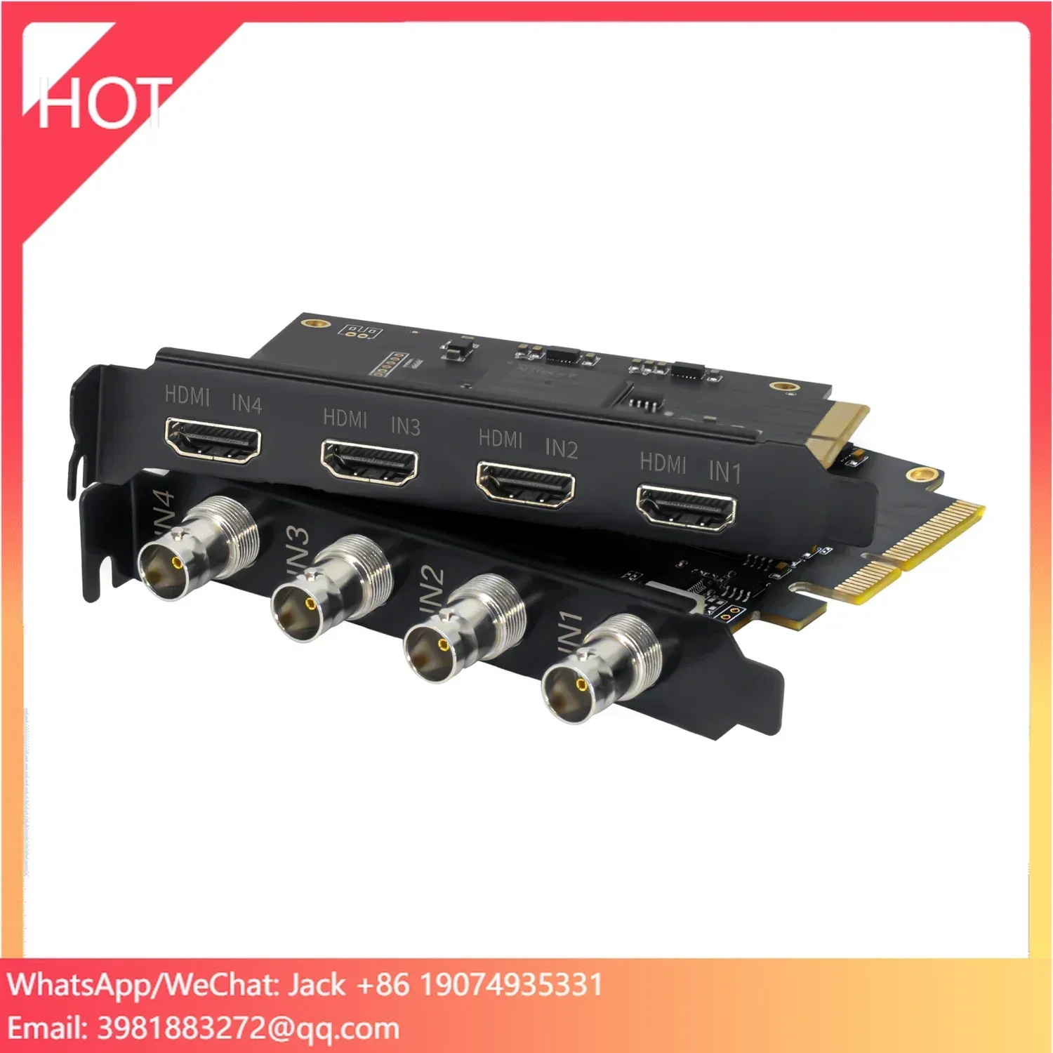 4 قناة SDI PCI-E HD بث بطاقة التقاط الفيديو 1080p OBS Vmix Wirecast تدفق لنظام التشغيل Windows لعبة كمبيوتر شخصي