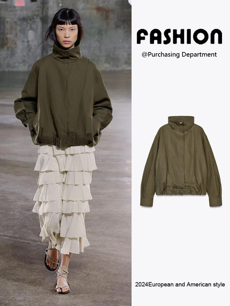 

Модная женская осенняя куртка-пилот с длинными рукавами, новинка, универсальный вязаный свитер синего дизайна