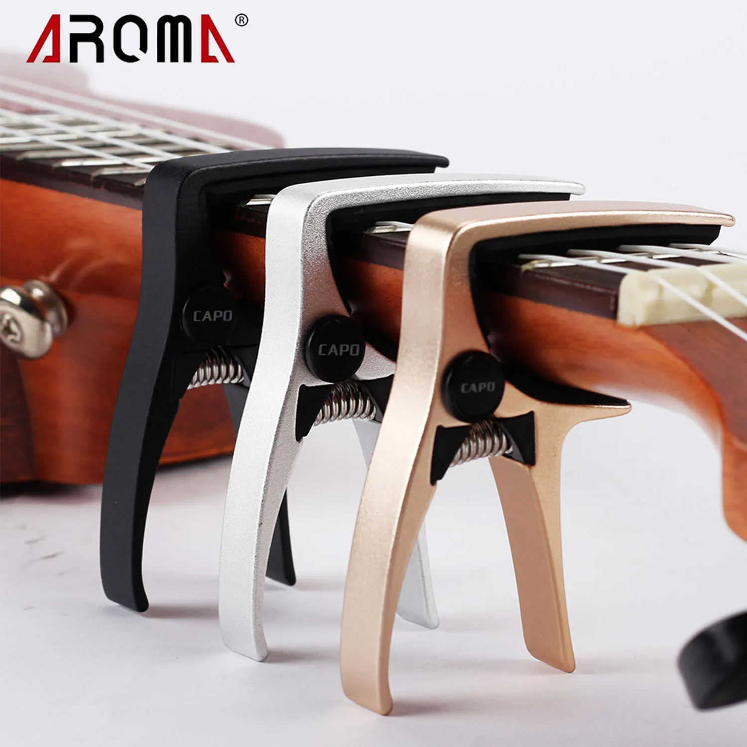 

Aroma Ac-20U Ukulele Capo Zinc Alloy Material Capo Exclusive for Ukulele Multi-Function Capo