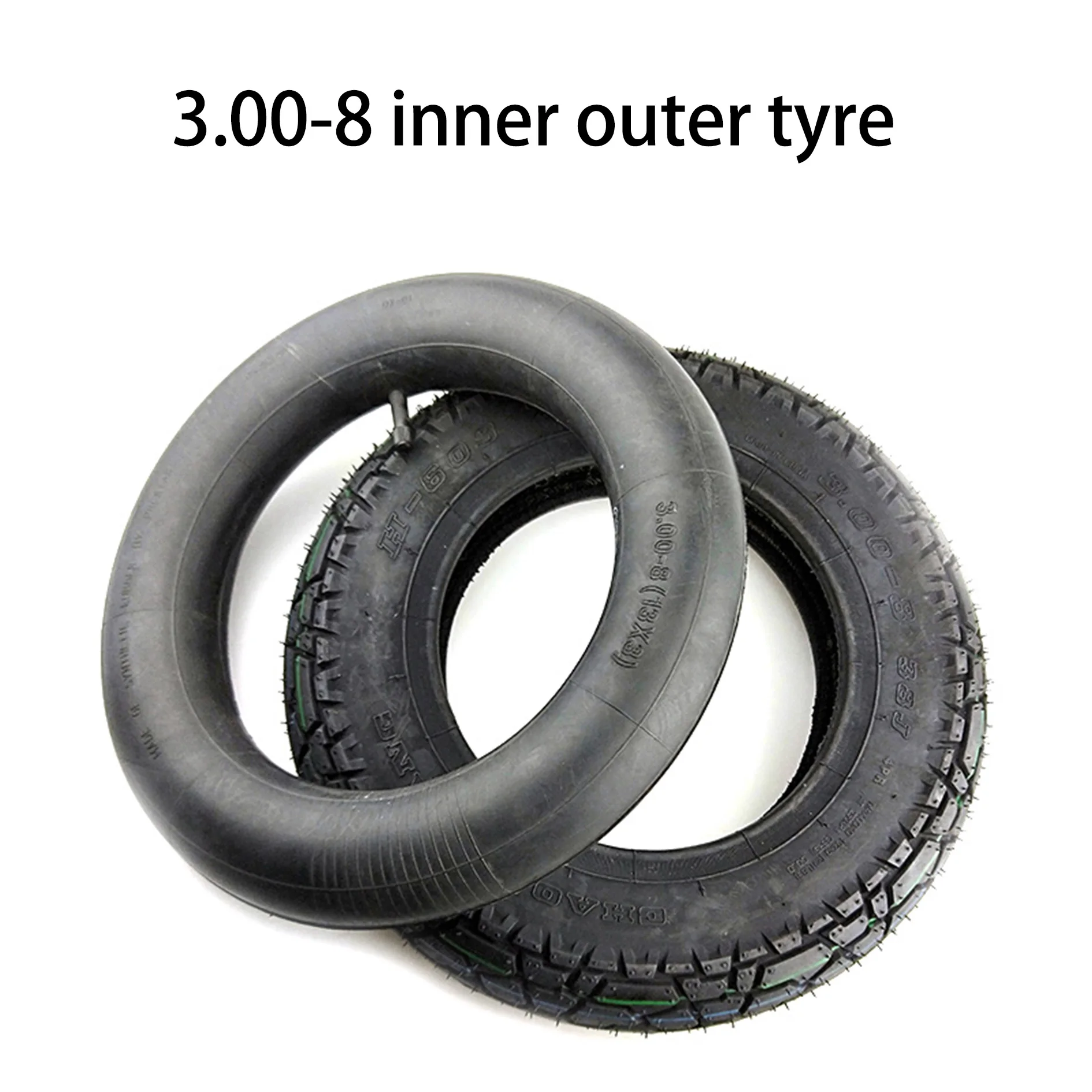 Chaoyang 3.00-8 Inner and Outer Tires Rubber Tires Electric Vehicles Non Inflatable Electric Tricycles Wheel Accessories