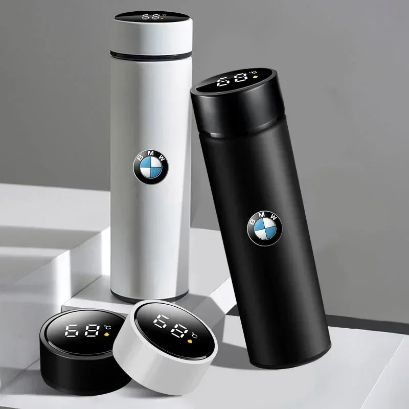 Car Smart Thermos Bottle With Temperature Display Coffee Cup For BMW F20 F40 F22 F30 E90 F32 F10 F06 F07 F46 M3 M4 M5 E60 Z4 G20