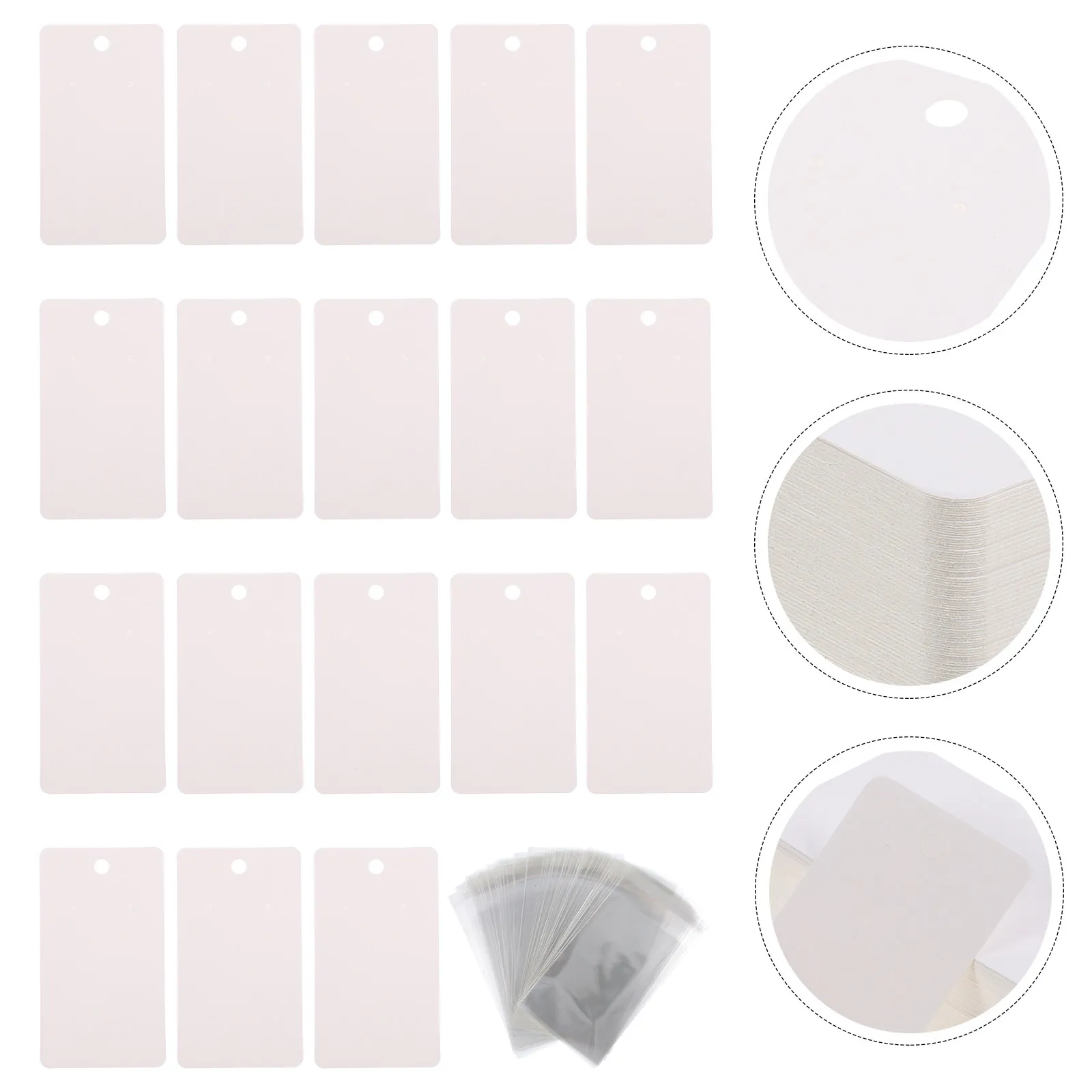 

Набор из 1-го комплекта держателей из крафт-бумаги с предварительно вырезанными отверстиями для демонстрации ювелирных изделий, упаковки серег, карточек для демонстрации украшений, упаковочных карточек для ювелирных изделий