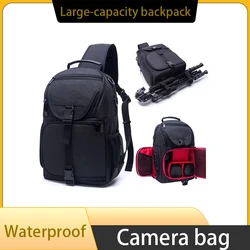 Single-shoulder cross-body camera bag, suitable for most digital cameras, multi-functional camera bag