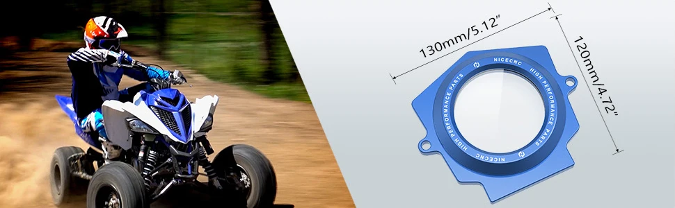 NICECNC Für Yamaha Raptor 700 YFM 700 2006-2026 ATV Nockenwellenabdeckung & Ölfilterabdeckung Schutzkappe für Raptor 700R – Detail 6